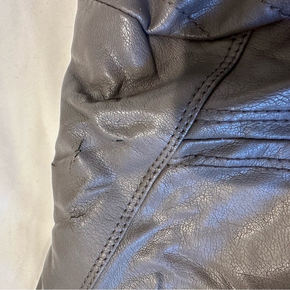 Jessica Simpson Gray Leather Jacket - Picture 6 of 6